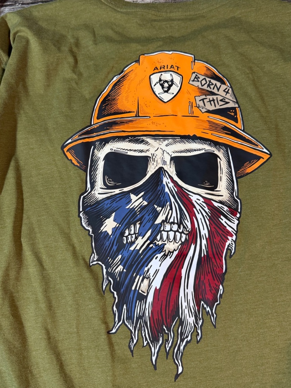 Ariat Rebar Workman Born For This T-Shirt EUC